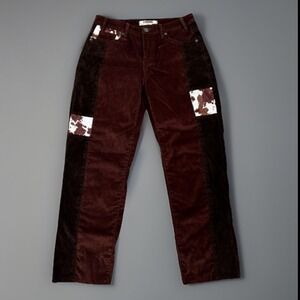 Stylish Brown and White Women's Cropped Jeans